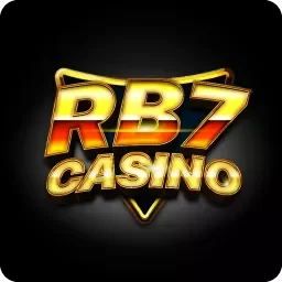 โลโก้ RB7 Casino ตัวอักษรสีทองบนพื้นดำ จากคลังภาพ AW8